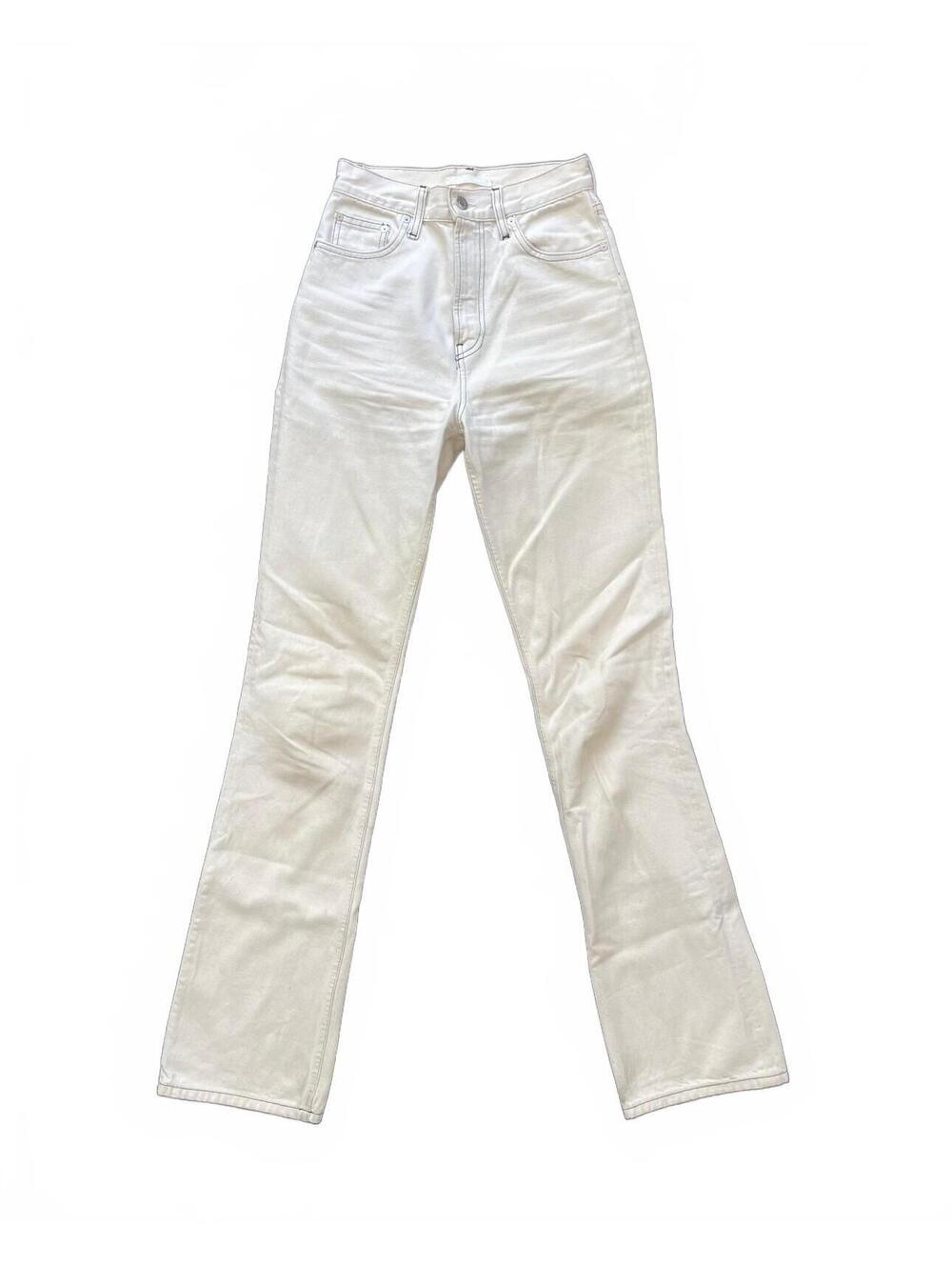 Helmut Lang White Straight Leg Jeans Italy 27